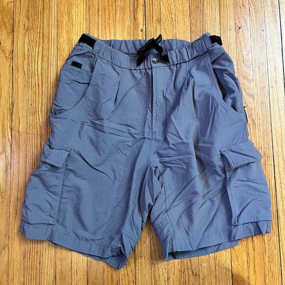 Columbia Shorts Mens Medium GRT Cargo Performance Belted Nylon Gray - Picture 1 of 9